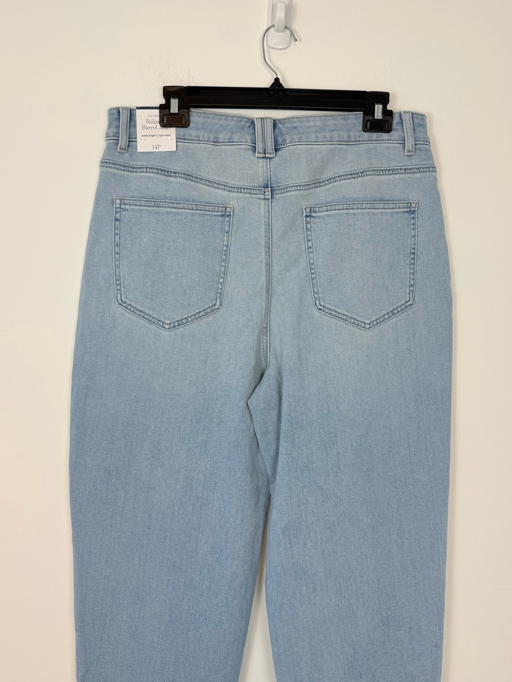 Talbots Relaxed Barrel Jean Denim Ankle Length High Waist Women's 14 Petite. NWT - Picture 8 of 14